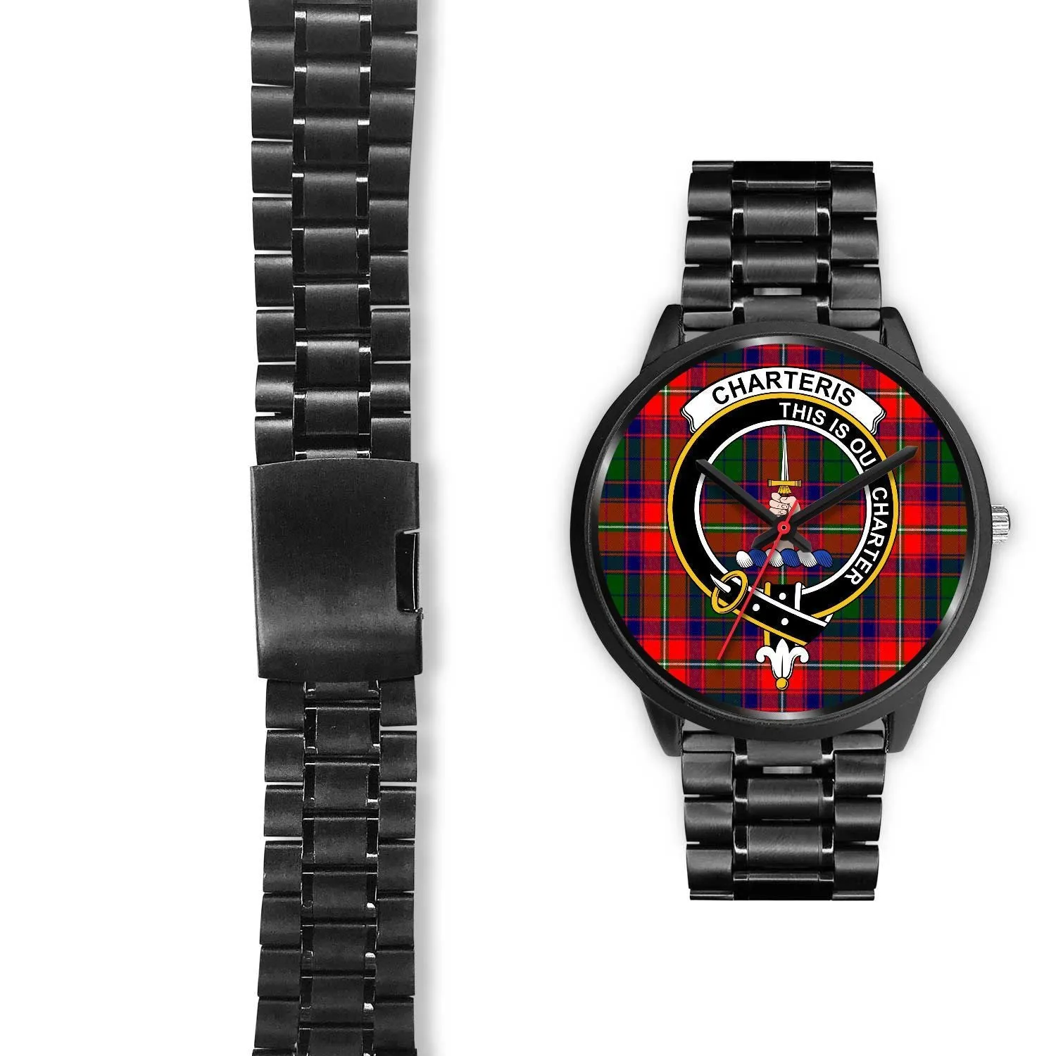 Charteris District Clan Badge Tartan Black Watch