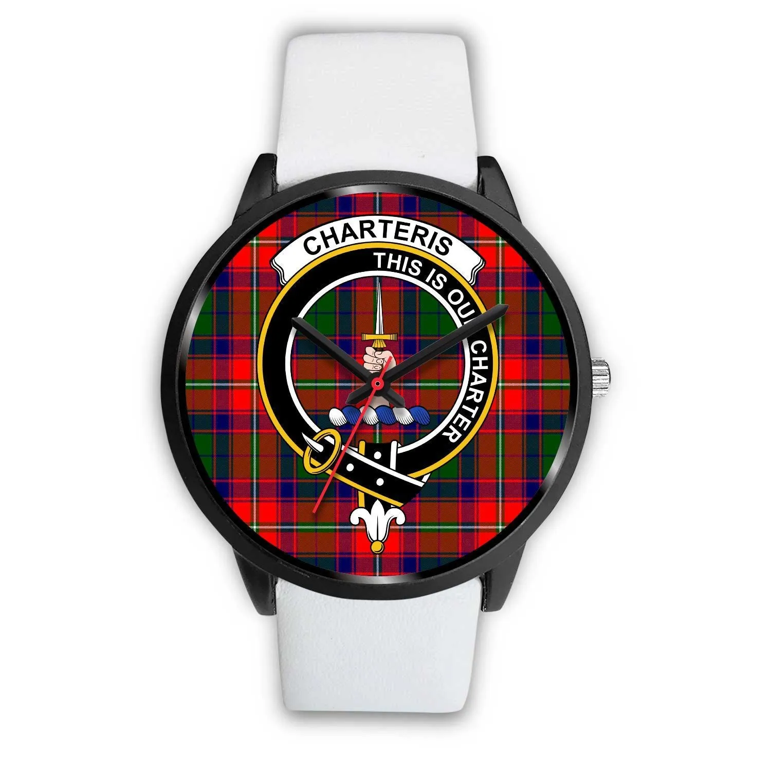 Charteris District Clan Badge Tartan Black Watch