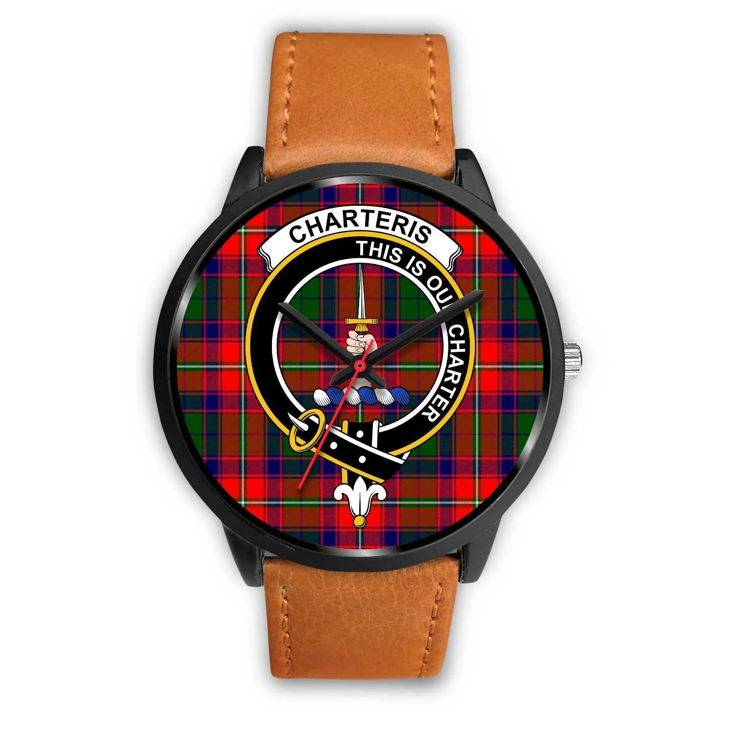 Charteris District Clan Badge Tartan Black Watch