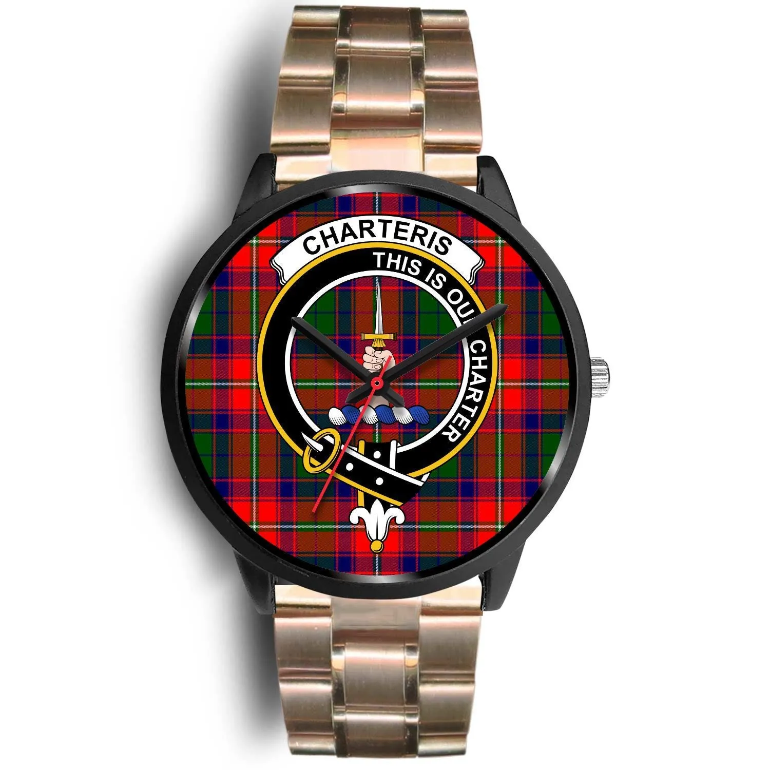 Charteris District Clan Badge Tartan Black Watch