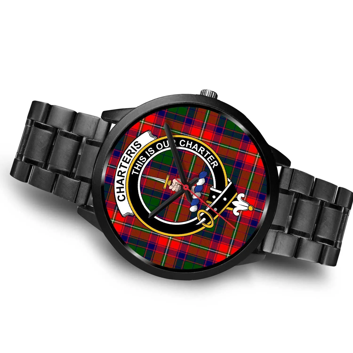 Charteris District Clan Badge Tartan Black Watch
