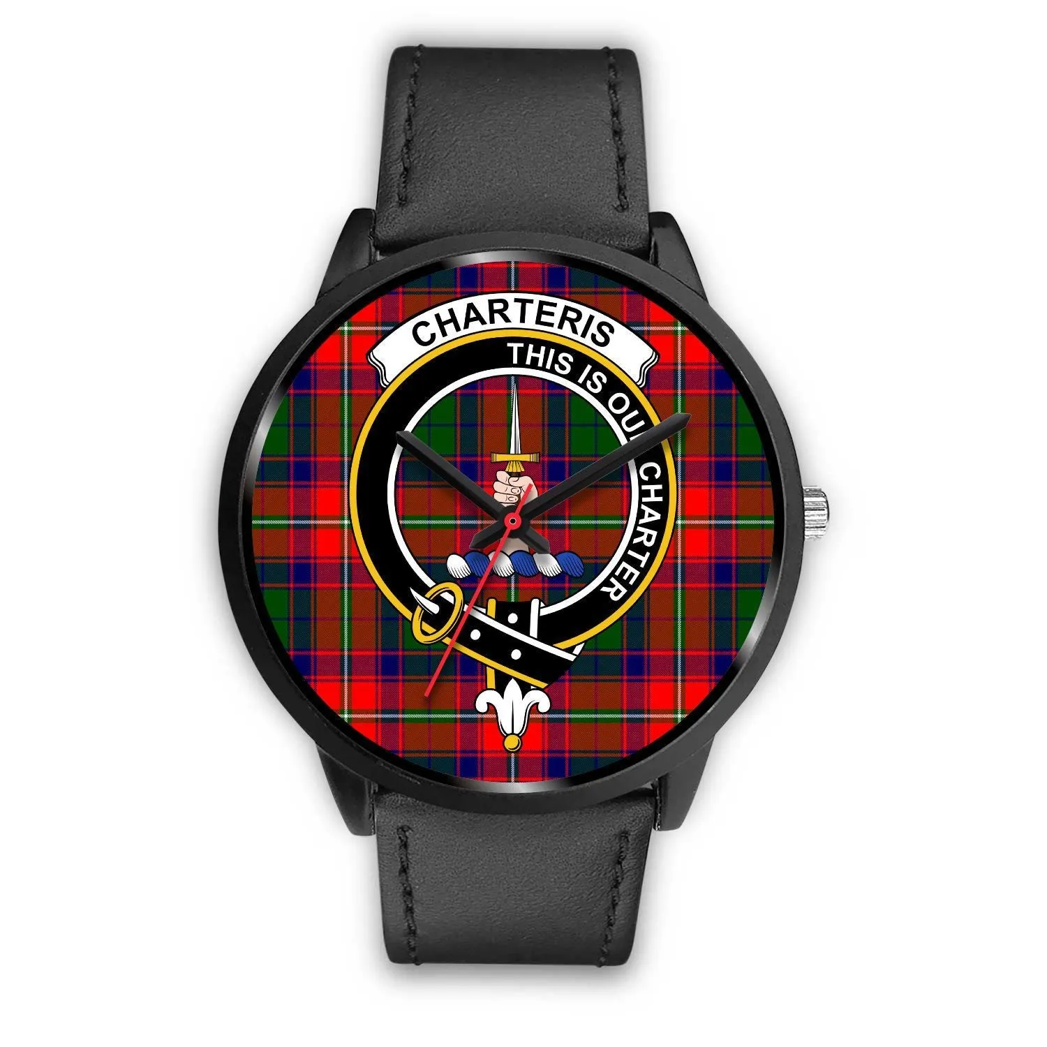 Charteris District Clan Badge Tartan Black Watch