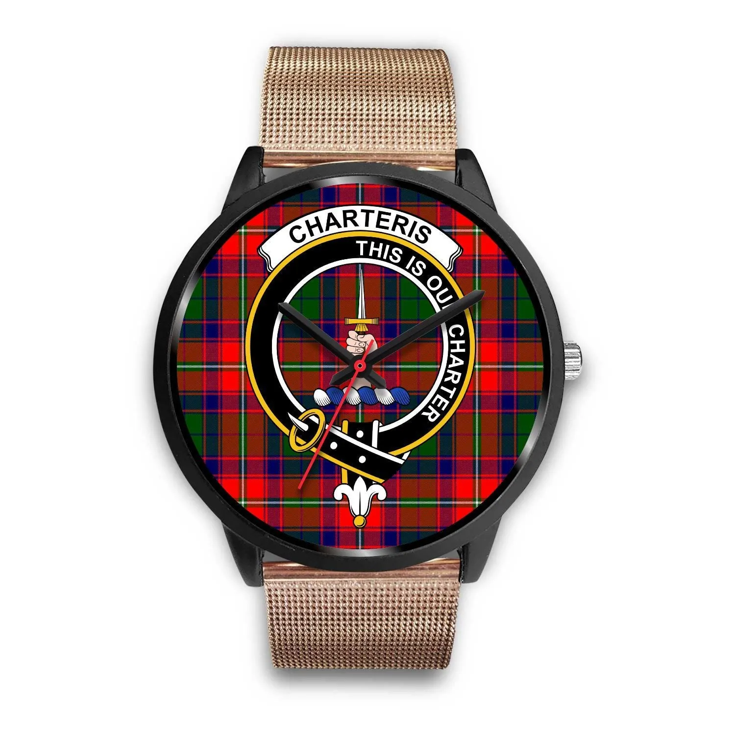 Charteris District Clan Badge Tartan Black Watch