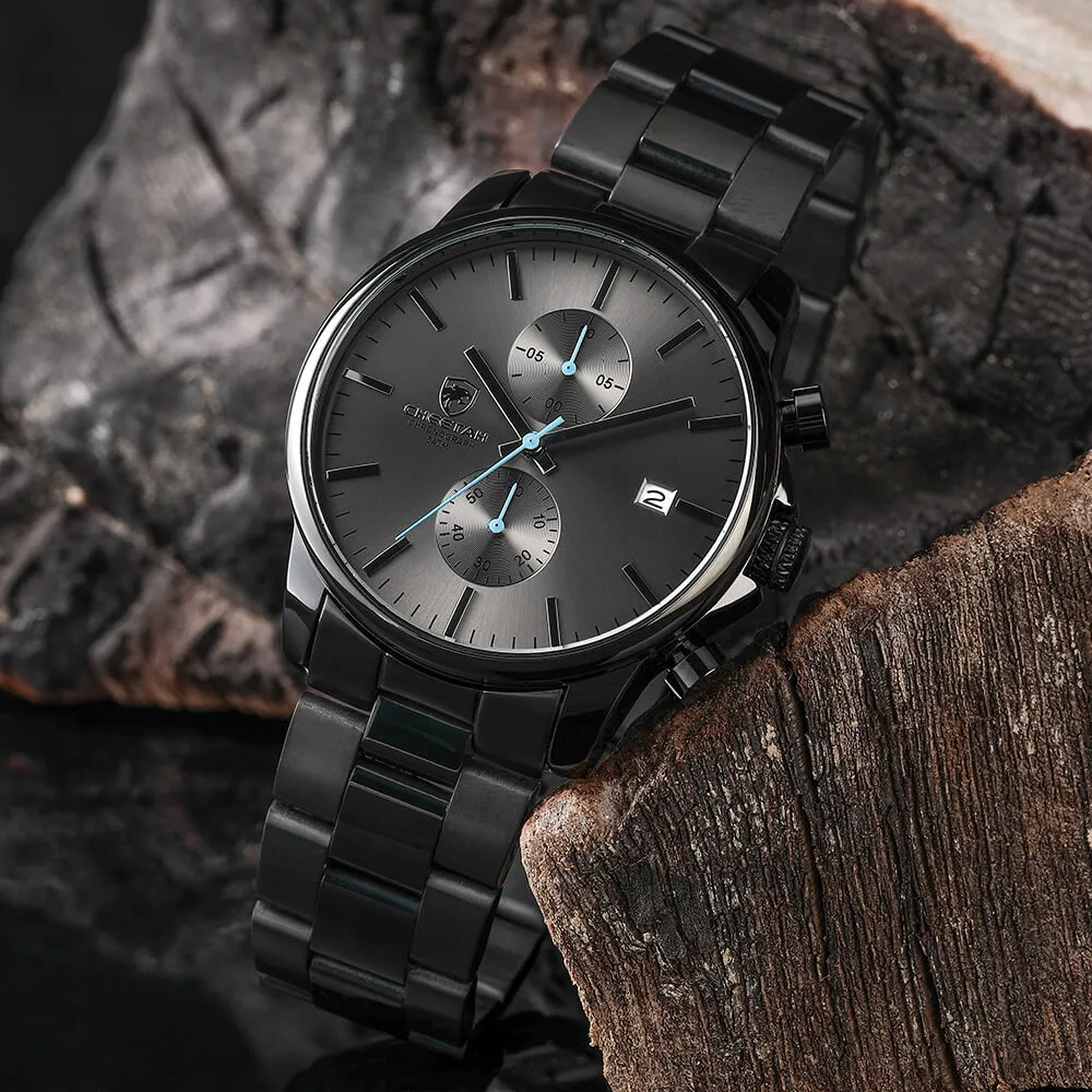 CHEETAH CH1604 ARISTO S4 - Men's All-Black Chronograph Watch