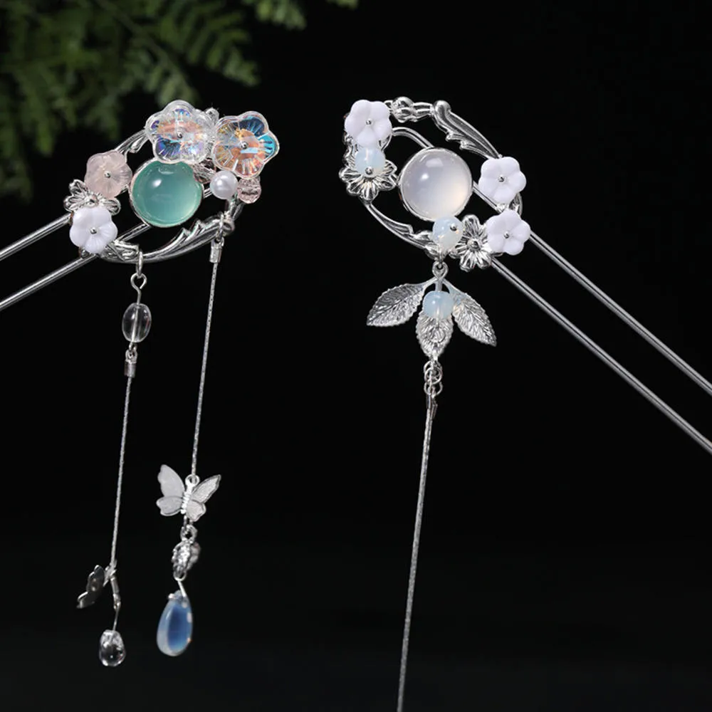 Chinese Style Step Shake and Tassel Hairpin