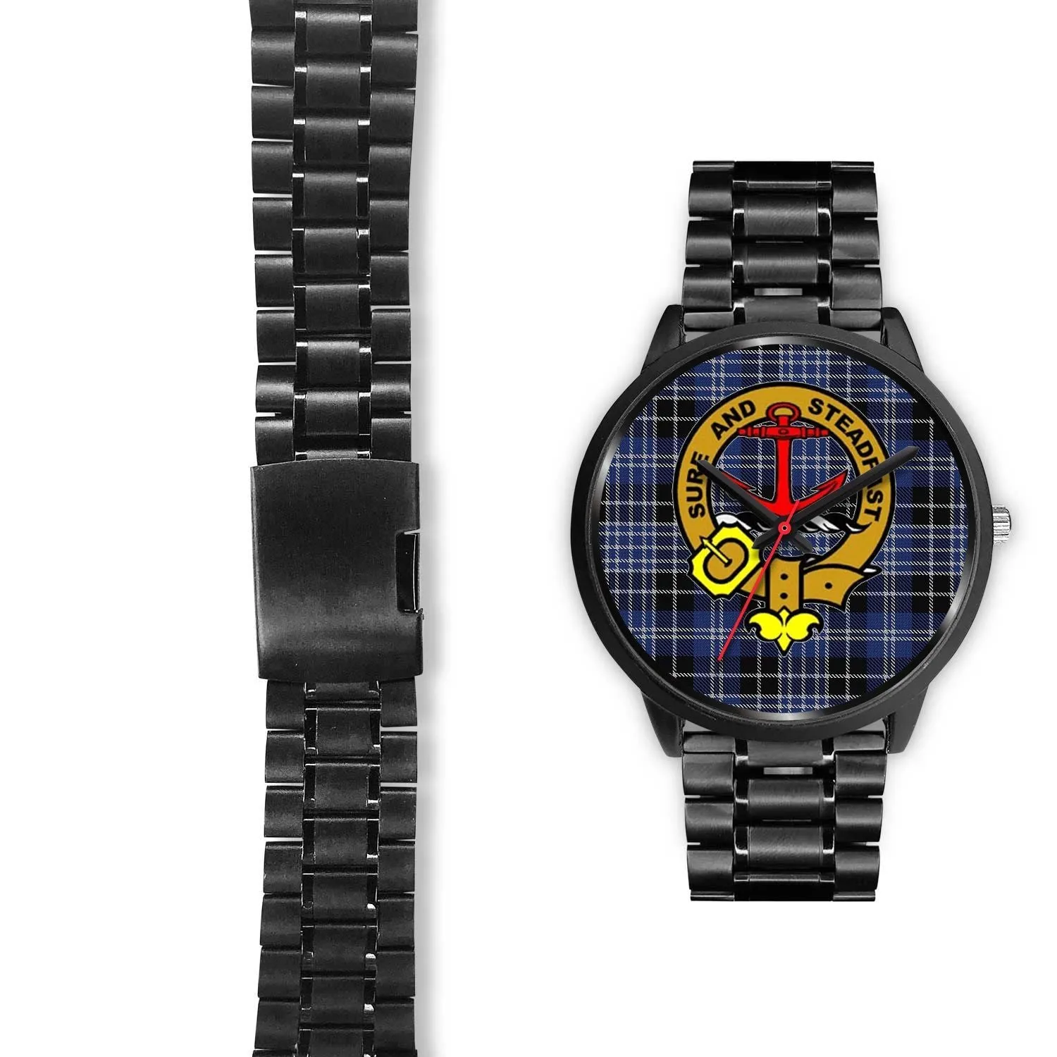 Clark Clan Badge Tartan Black Watch