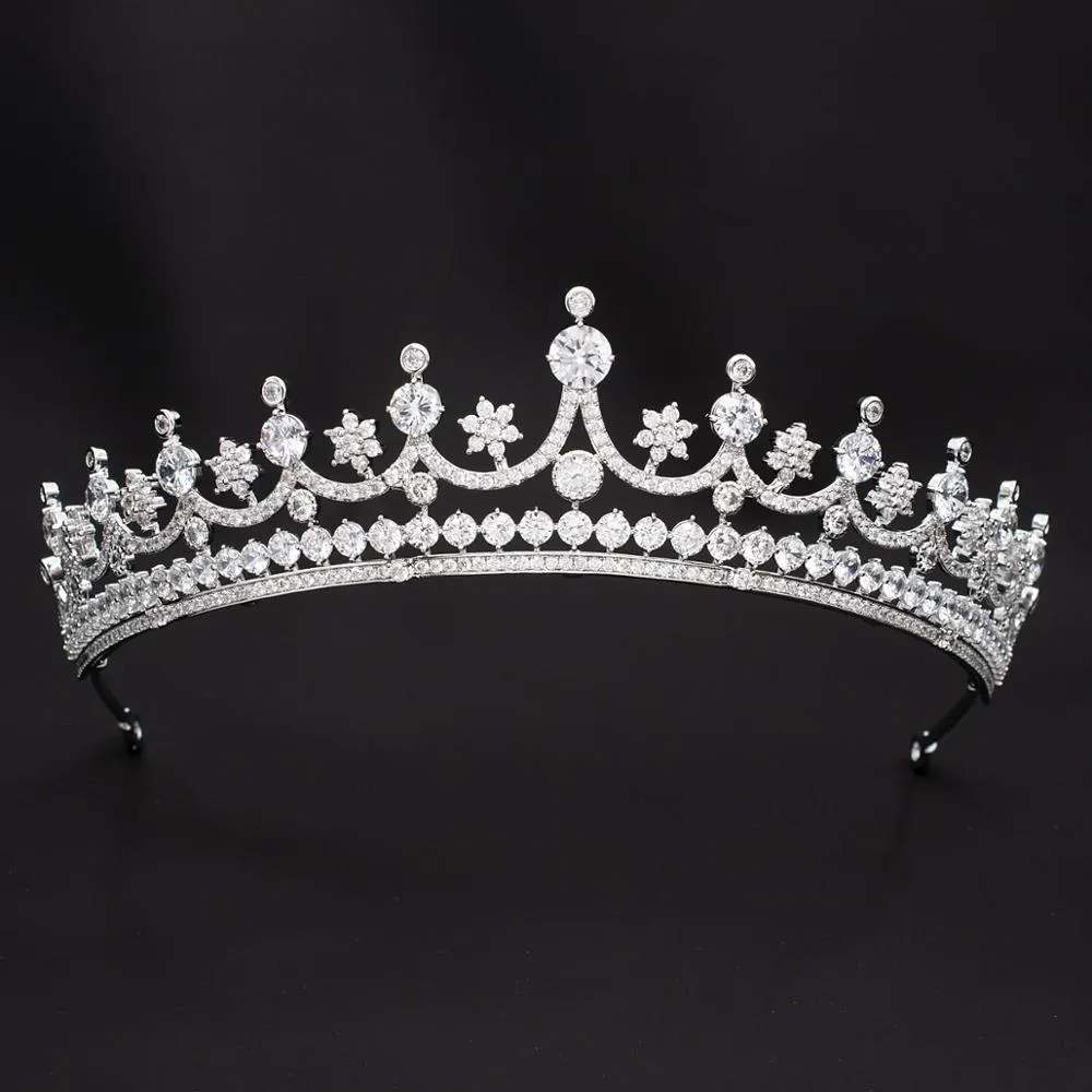 Classic Design Cubic Zirconia Wedding Bridal Tiara Crown CH10342