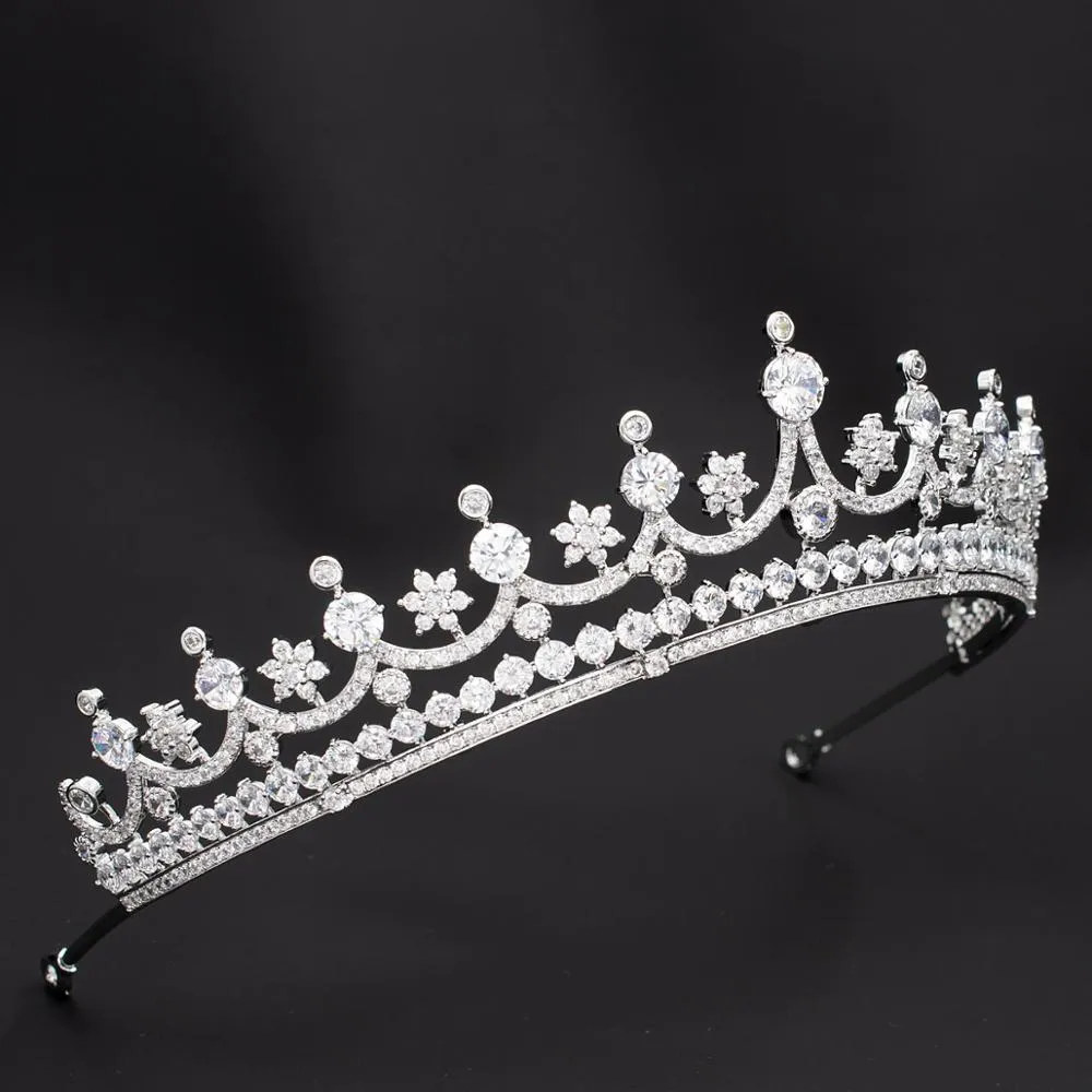 Classic Design Cubic Zirconia Wedding Bridal Tiara Crown CH10342