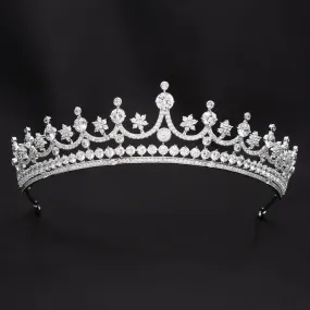 Classic Design Cubic Zirconia Wedding Bridal Tiara Crown CH10342