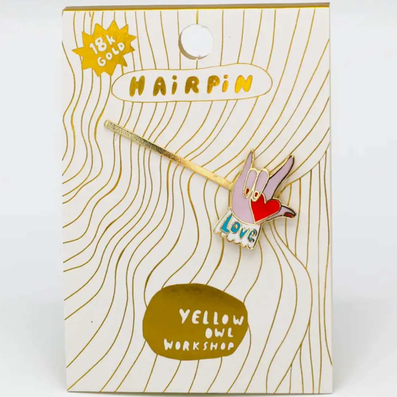 Cloisonne Hairpin - Love