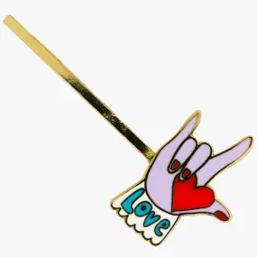 Cloisonne Hairpin - Love