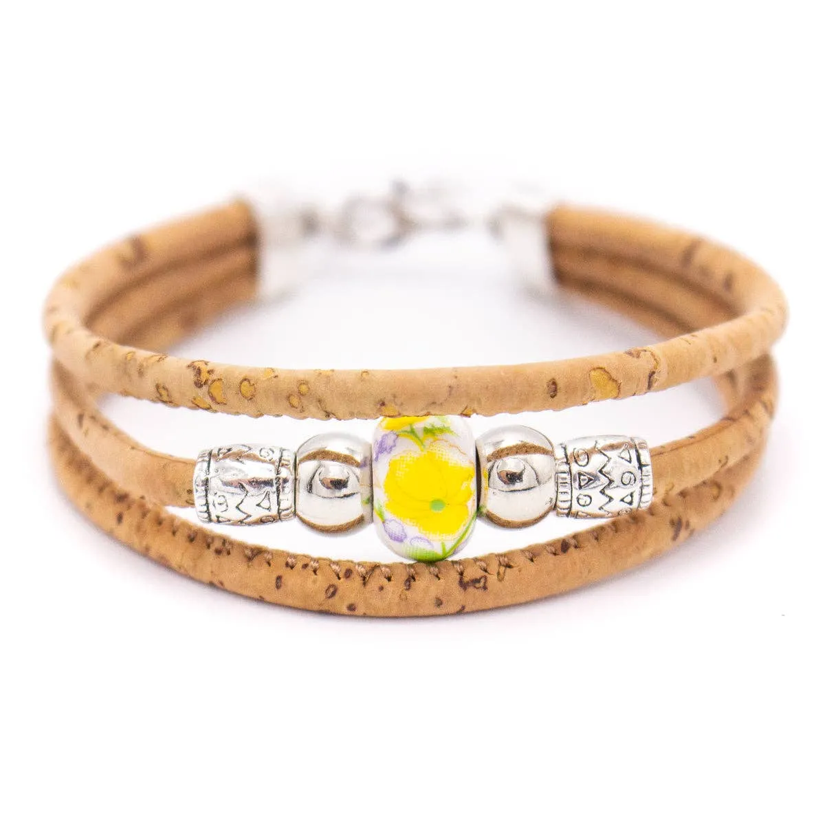 Colored porcelain beads handmade bracelet for women BR-462-MIX-5