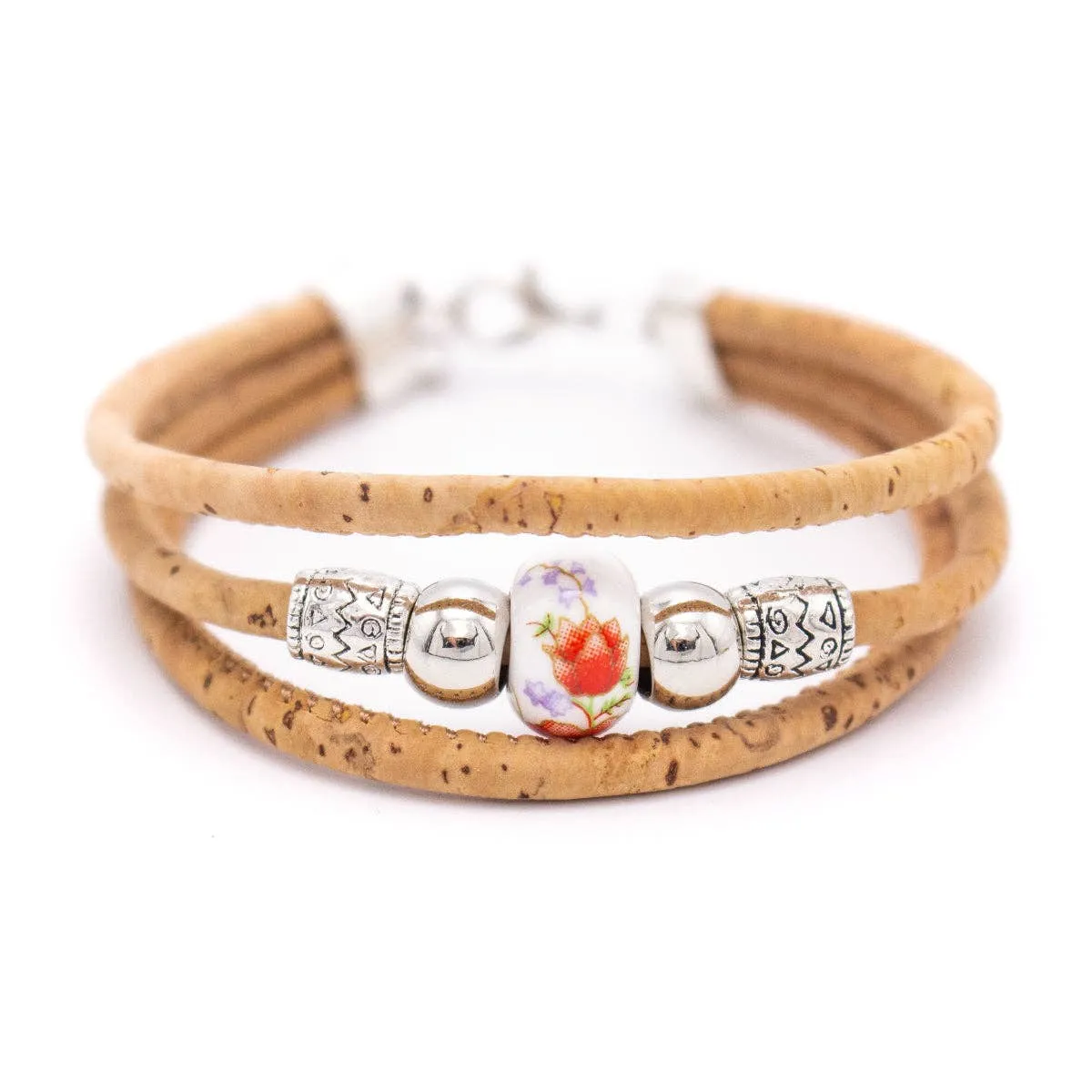 Colored porcelain beads handmade bracelet for women BR-462-MIX-5