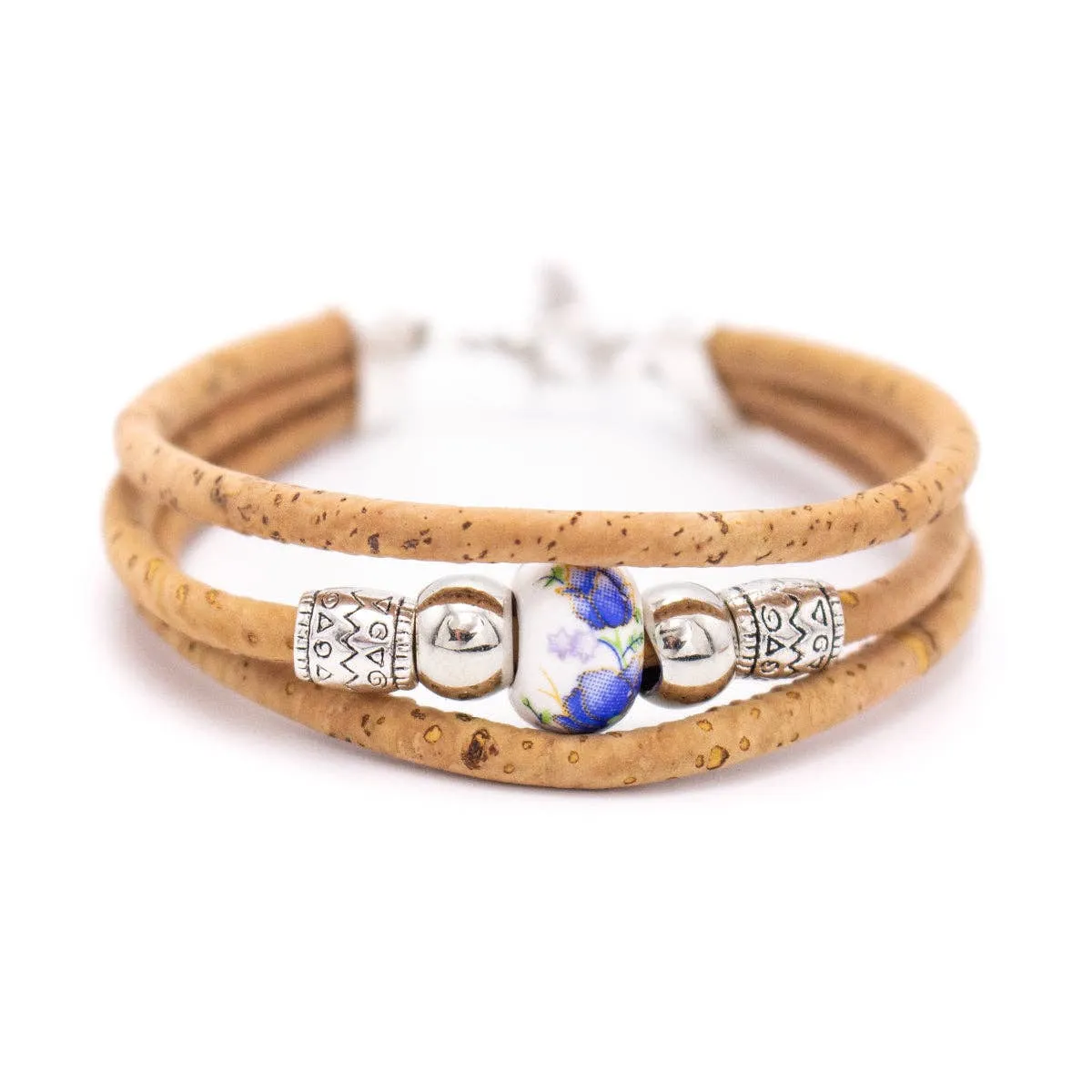 Colored porcelain beads handmade bracelet for women BR-462-MIX-5