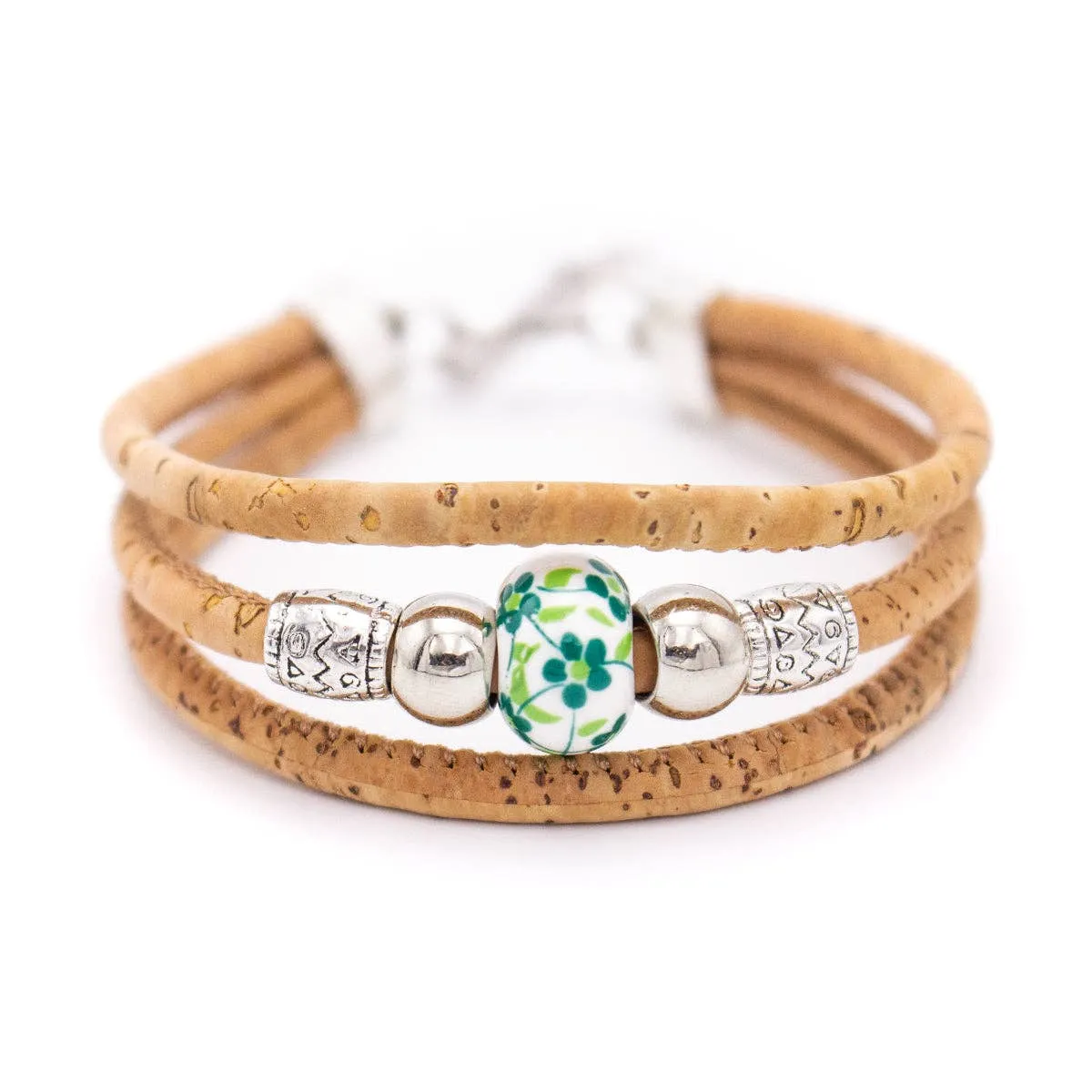 Colored porcelain beads handmade bracelet for women BR-462-MIX-5