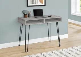 Computer Desk - 40"L / Grey / Black Metal