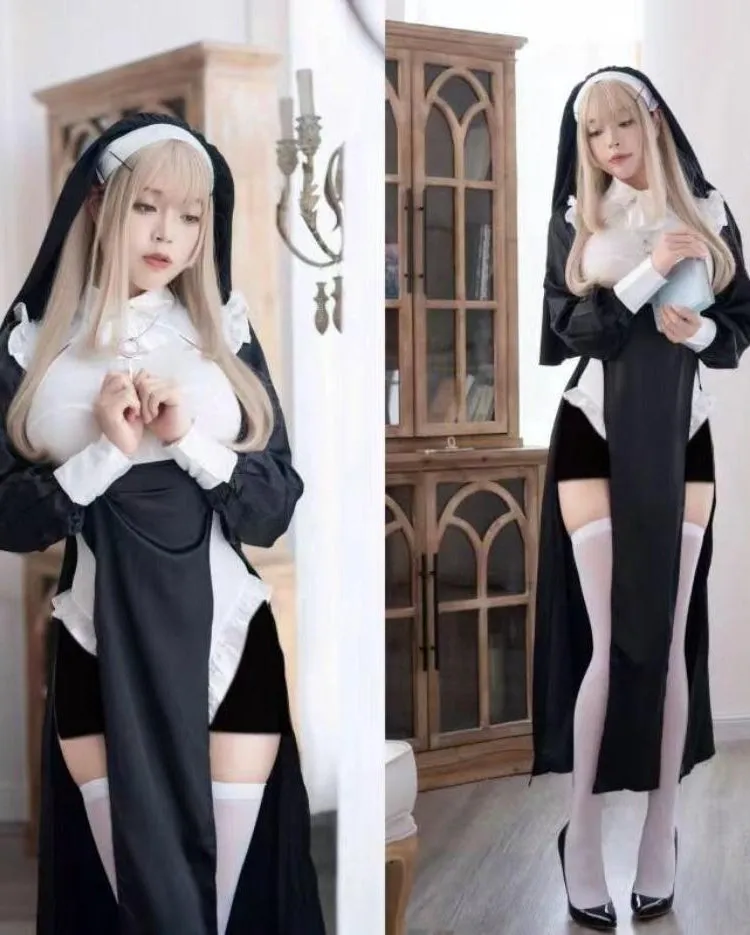 cosplay nun suit  KF83328