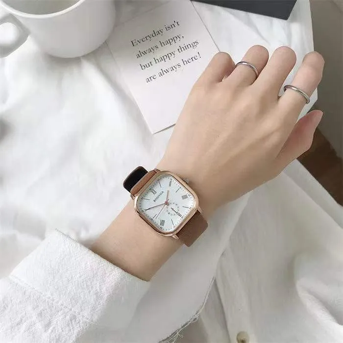 Couple Boys and Girls Junior High School Student Watches Female Men's Universal Minimalism Quartz Watch