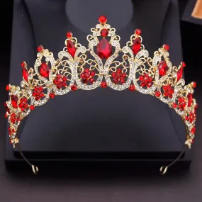 Crystal Tiaras Princess Crown Wedding Birthdays Party Hair Accessory