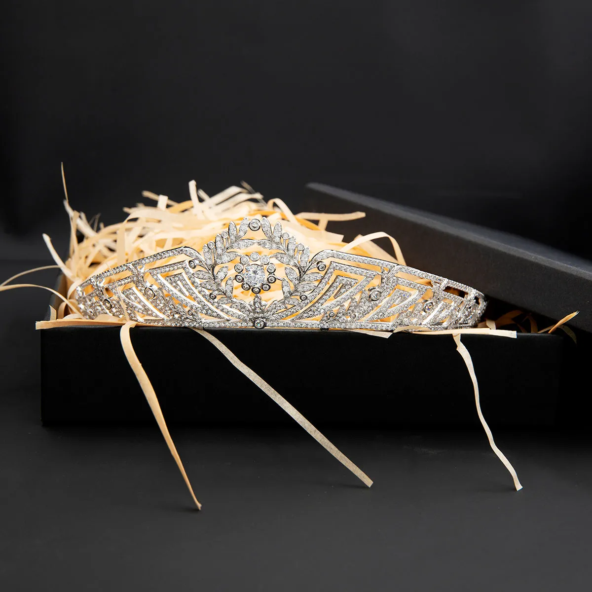 Cubic Zirconia Royal Replica Tiara for Wedding,Crystal Bride Tiaras for Bride CH10360