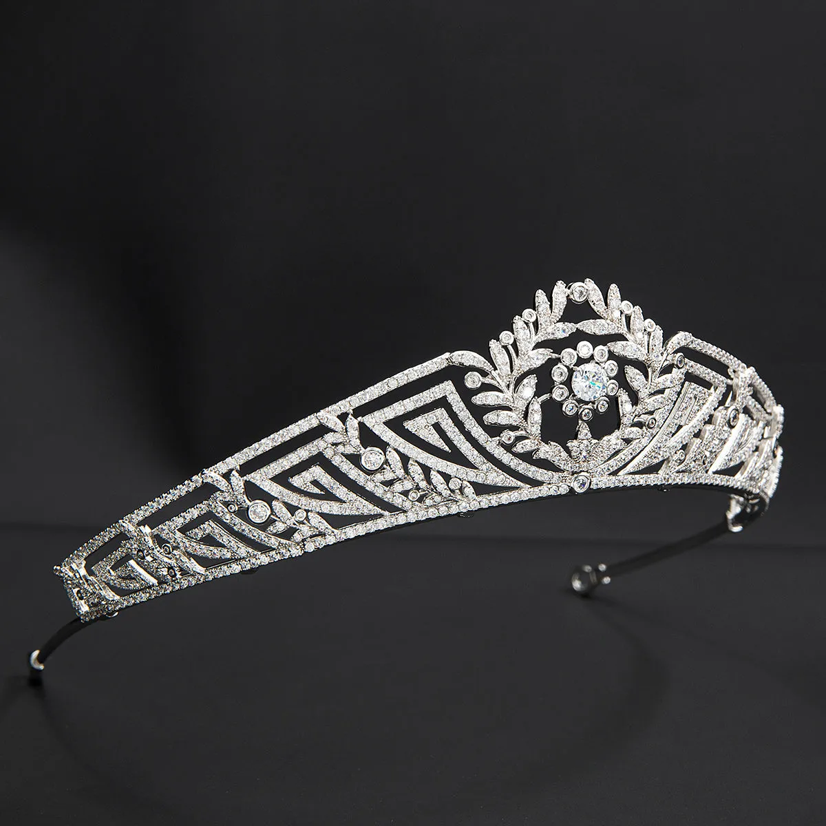 Cubic Zirconia Royal Replica Tiara for Wedding,Crystal Bride Tiaras for Bride CH10360