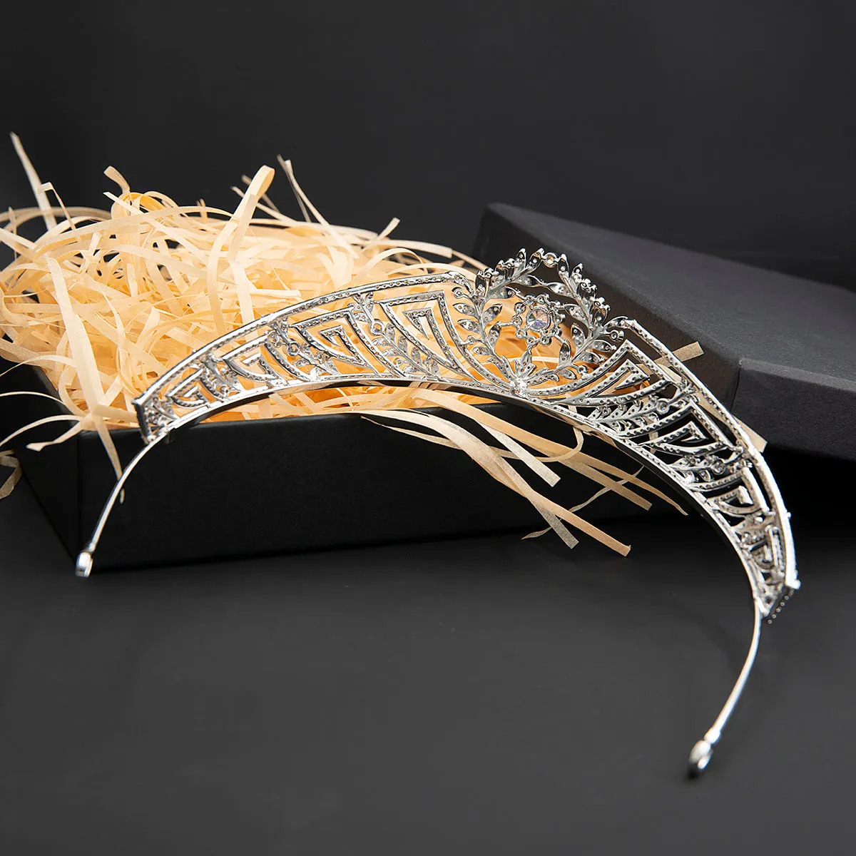 Cubic Zirconia Royal Replica Tiara for Wedding,Crystal Bride Tiaras for Bride CH10360