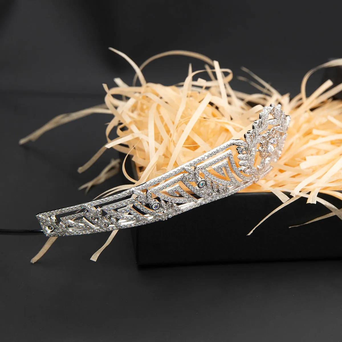 Cubic Zirconia Royal Replica Tiara for Wedding,Crystal Bride Tiaras for Bride CH10360