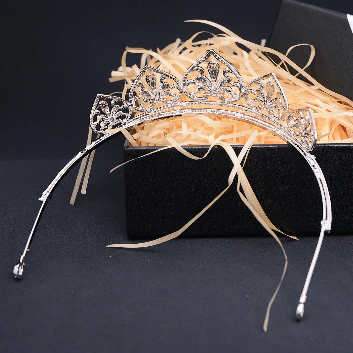Cubic Zirconia Royal Tiara for Wedding,Crystal Bridal Headpieces for Women CH10392