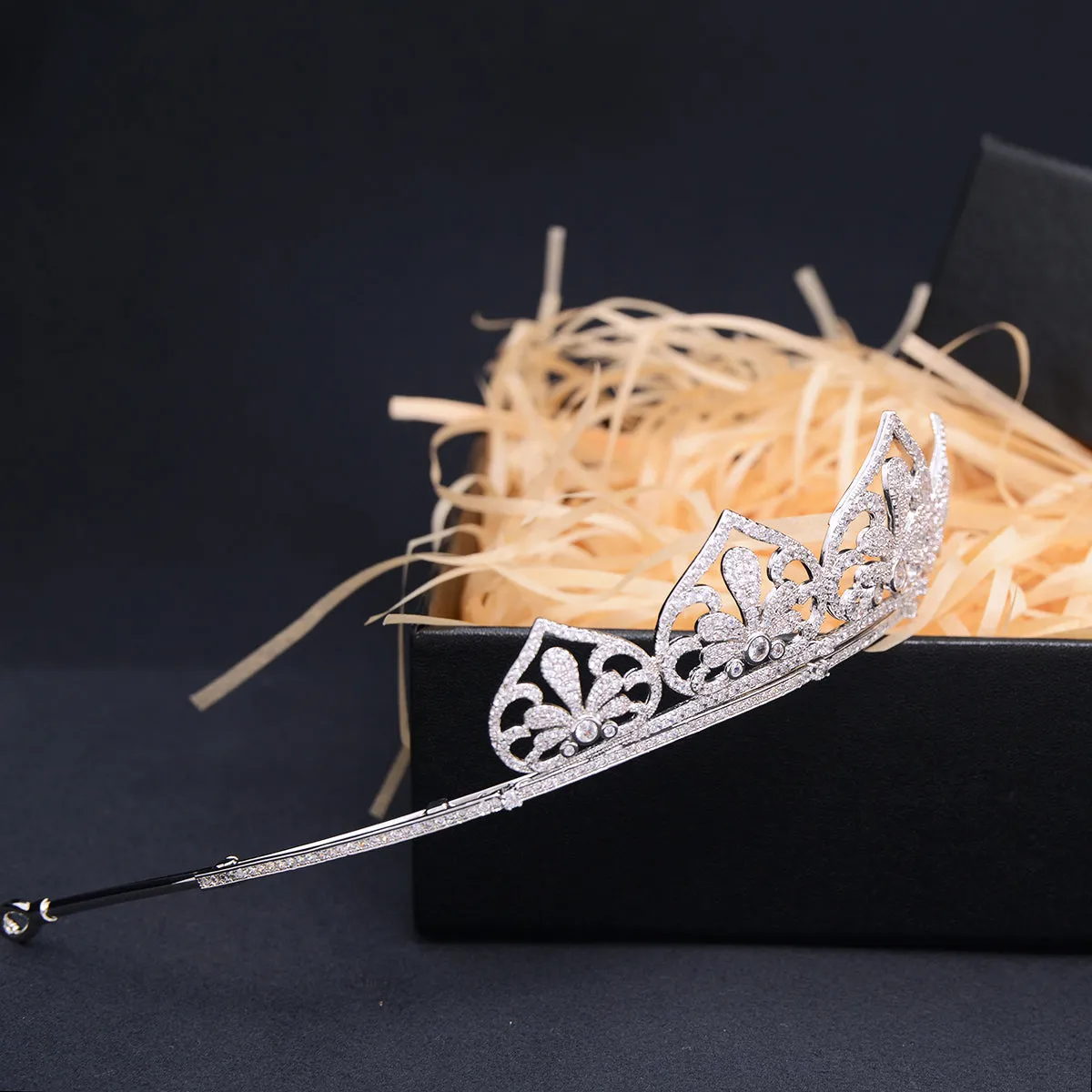 Cubic Zirconia Royal Tiara for Wedding,Crystal Bridal Headpieces for Women CH10392