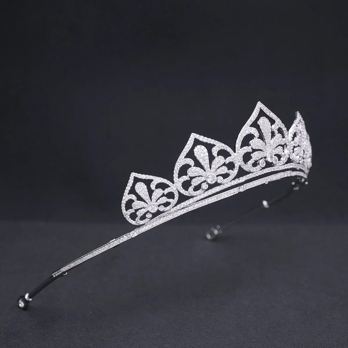 Cubic Zirconia Royal Tiara for Wedding,Crystal Bridal Headpieces for Women CH10392
