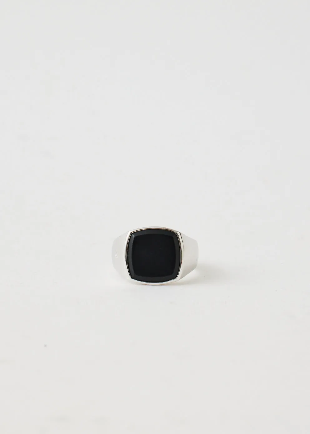 Cushion Black Onyx Ring