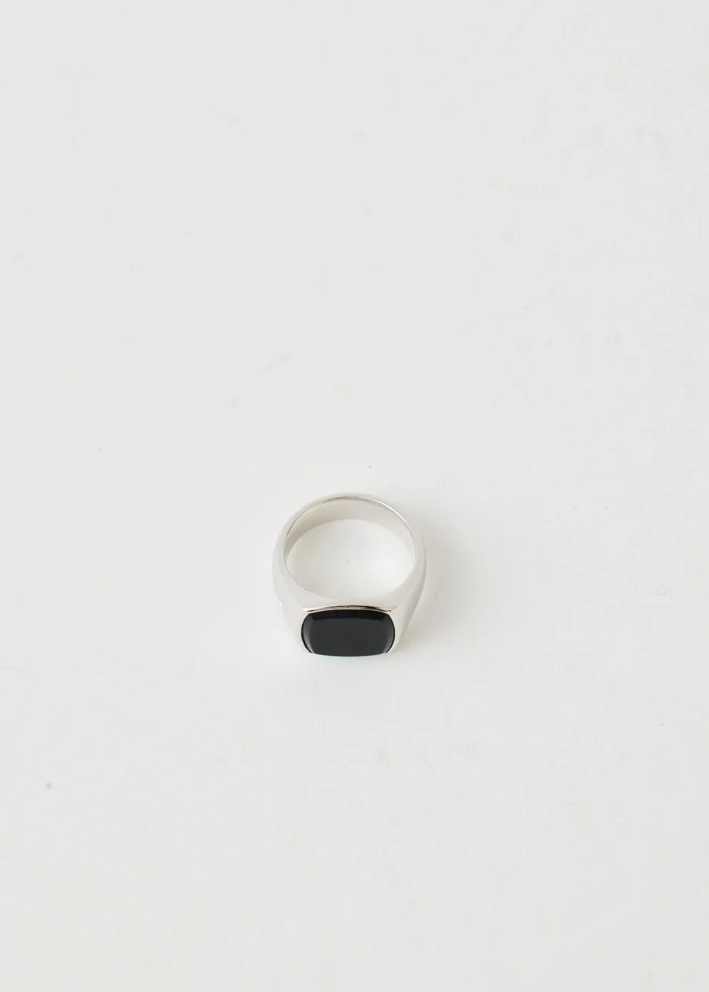Cushion Black Onyx Ring