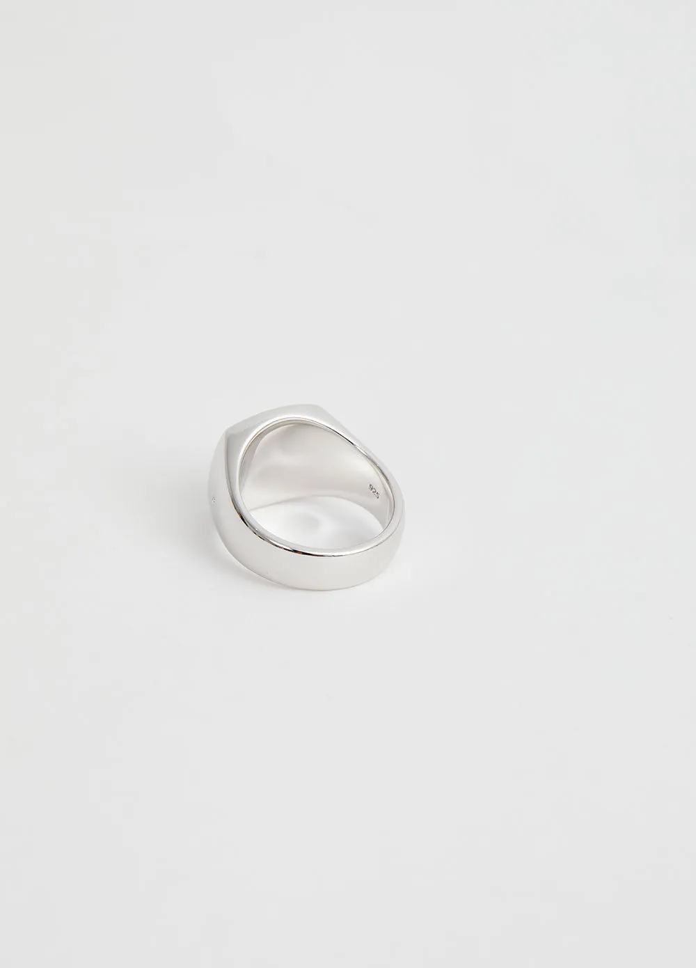 Cushion Green Marble Ring
