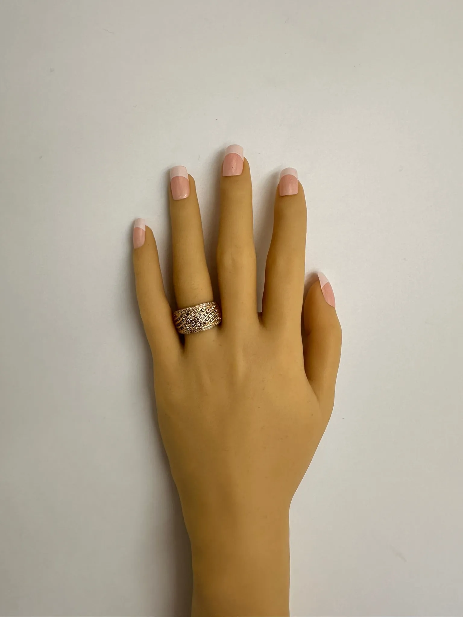 Dazzling 10ct Yellow Gold Channel-Set Diamond Ring
