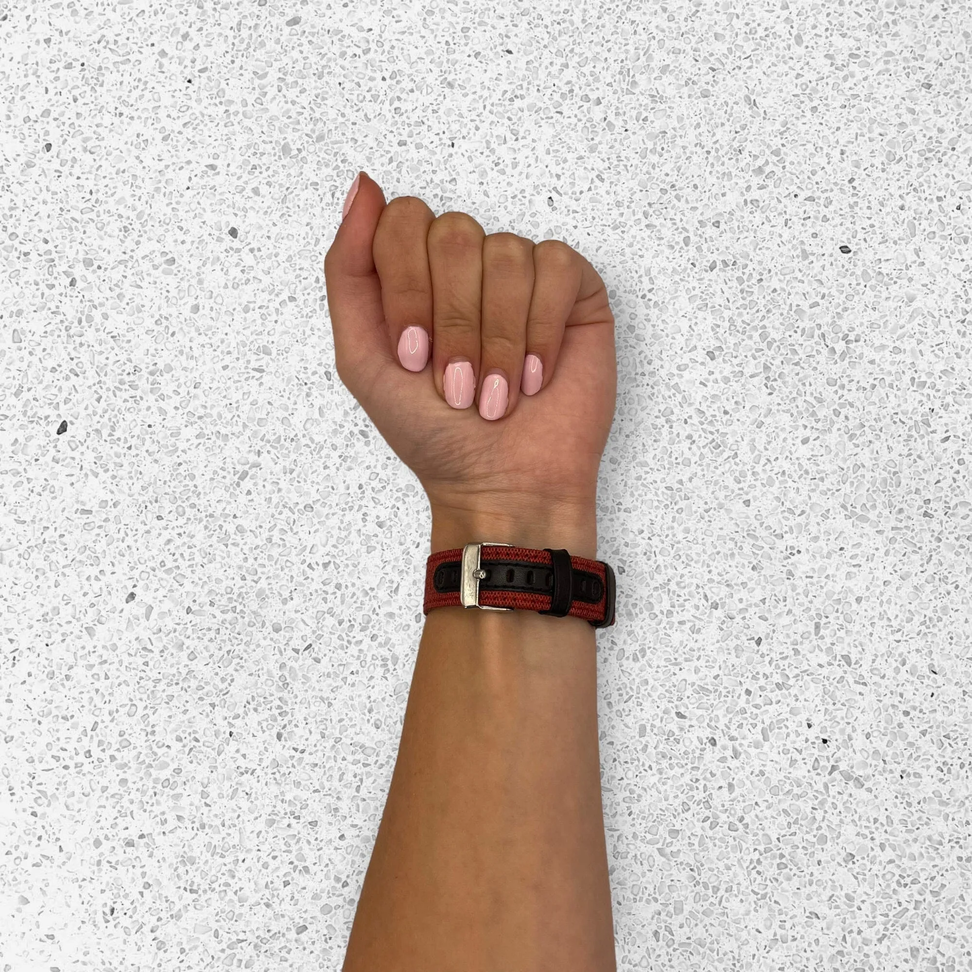 Denim & Leather Watch Straps Compatible with the Kogan Active  II Smart Watch