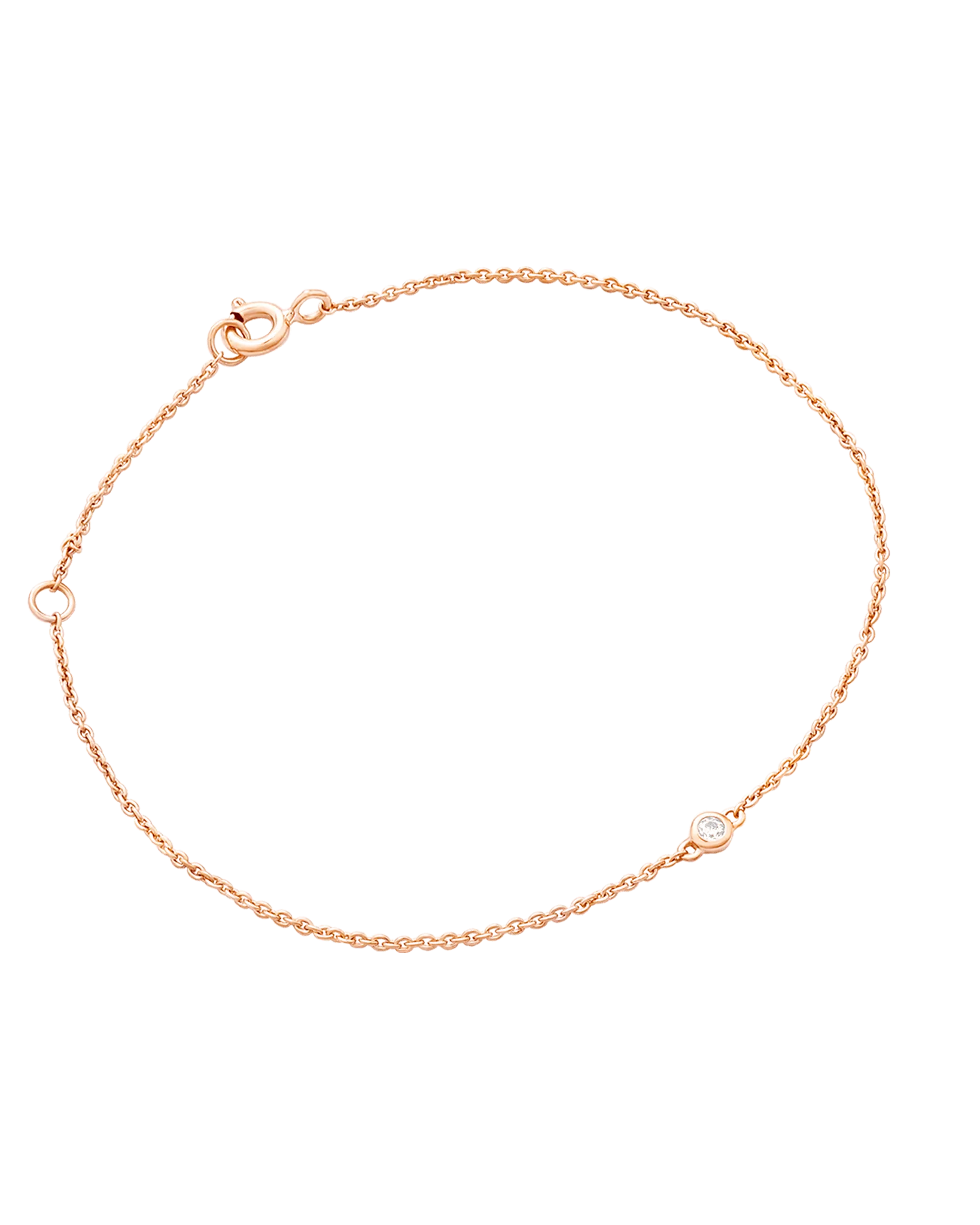 Diamond Bezel Bracelet - 14K Yellow Gold