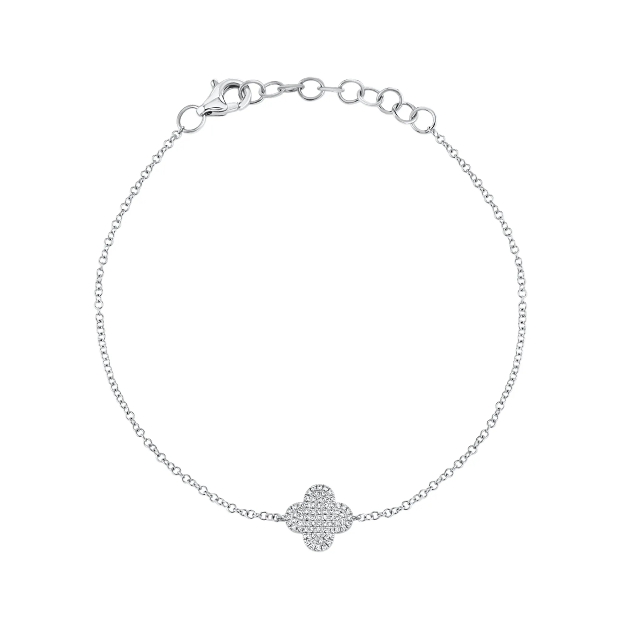 Diamond Clover Fashion Bracelet