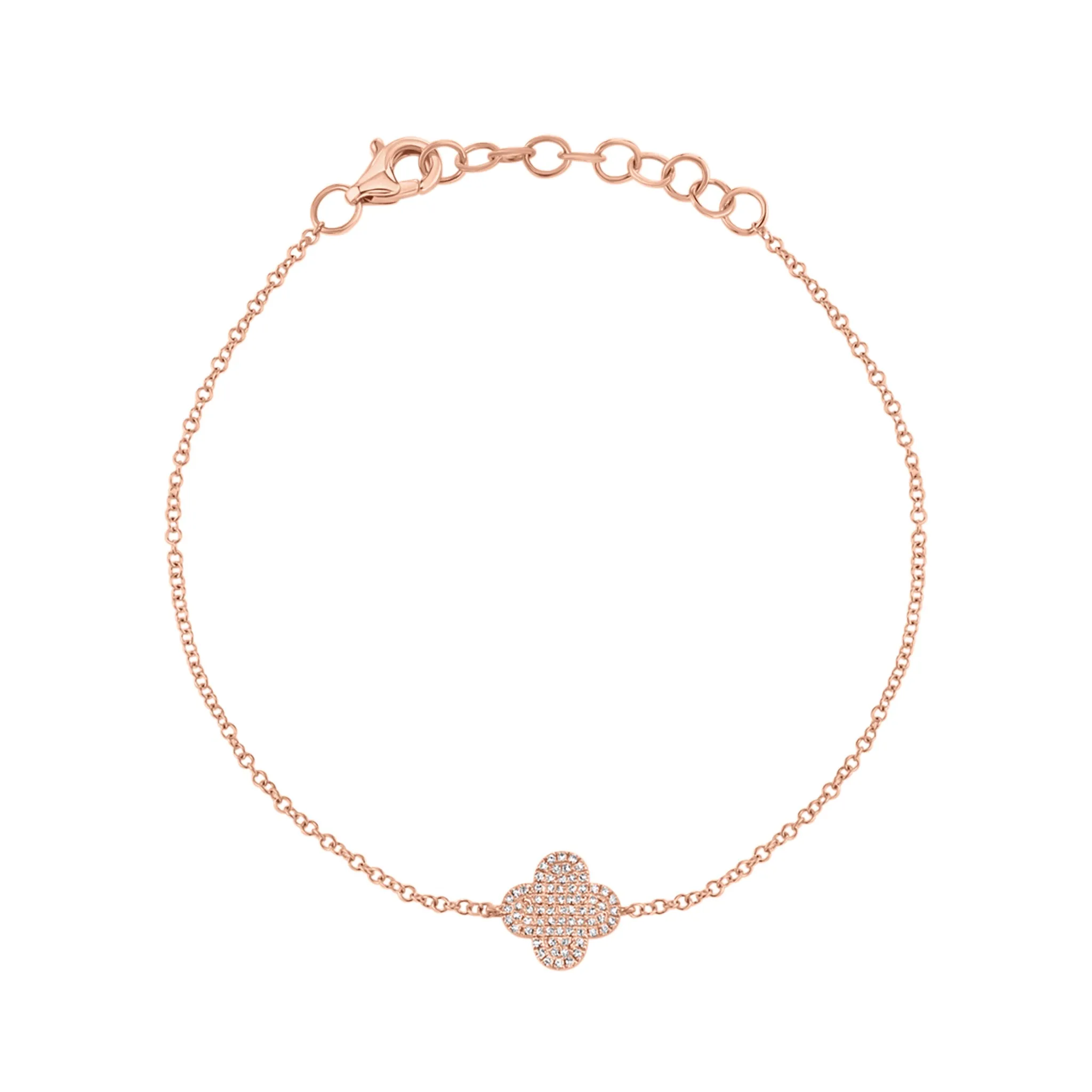Diamond Clover Fashion Bracelet