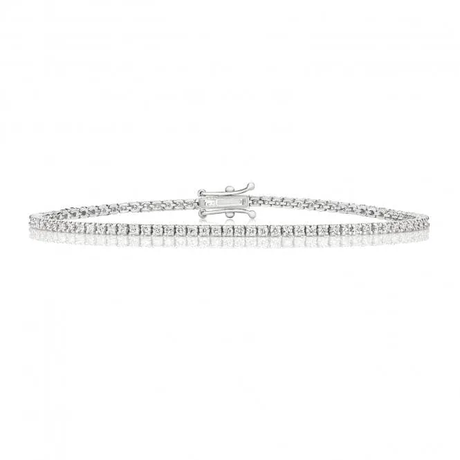 Diamond Jewellery 18K Gold Tennis Bracelet BDQ701W/GH5