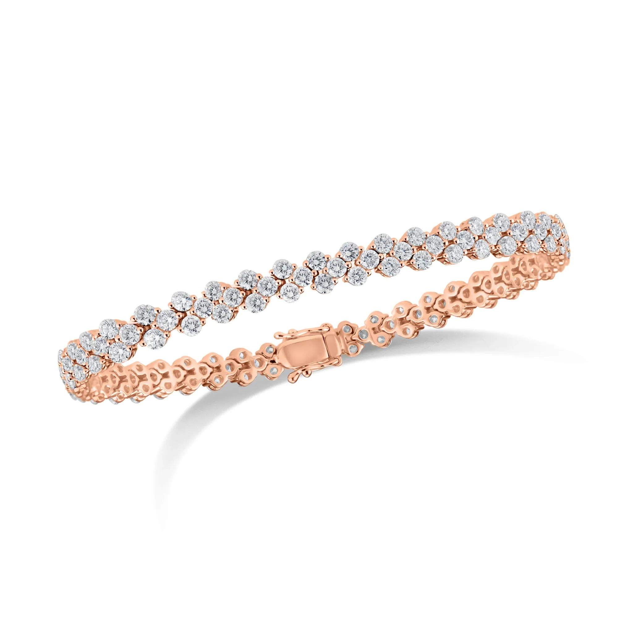 Diamond Quatrefoil Tennis Bracelet