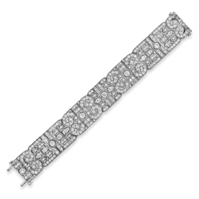 Diamond Swirl Design Bracelet