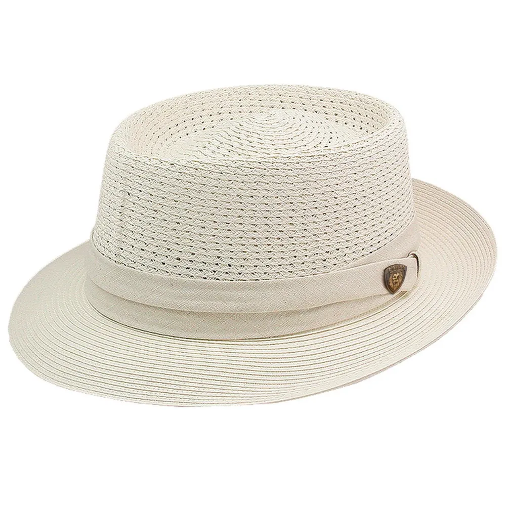 Dobbs Bishop Porkpie Straw Hat