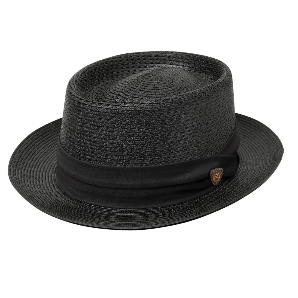 Dobbs Bishop Porkpie Straw Hat