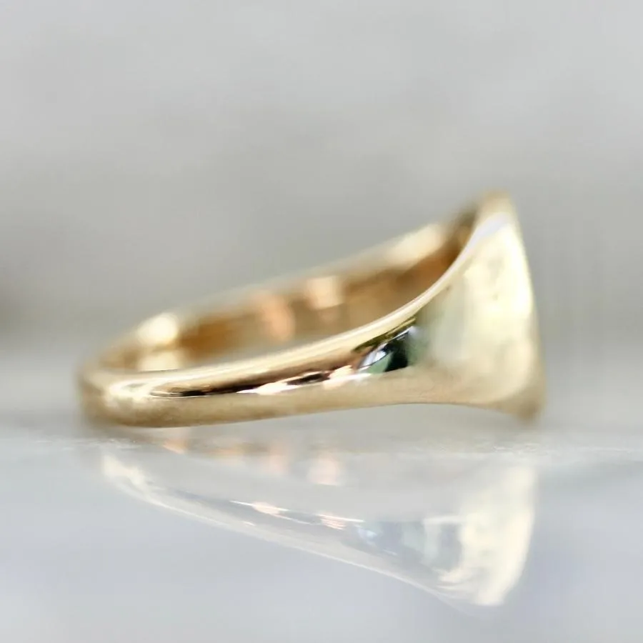 Donut Engraved Signet Ring