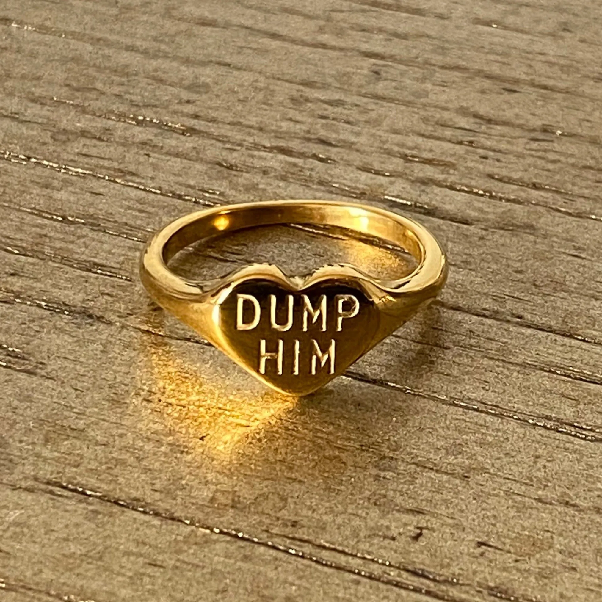 Dump Him Signet Ring