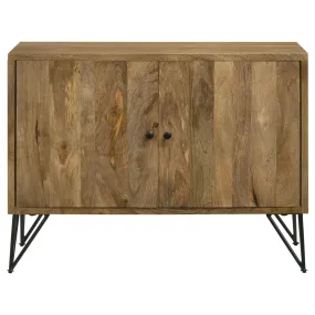 Eileen Natural Rectangular 2-Door Accent Cabinet