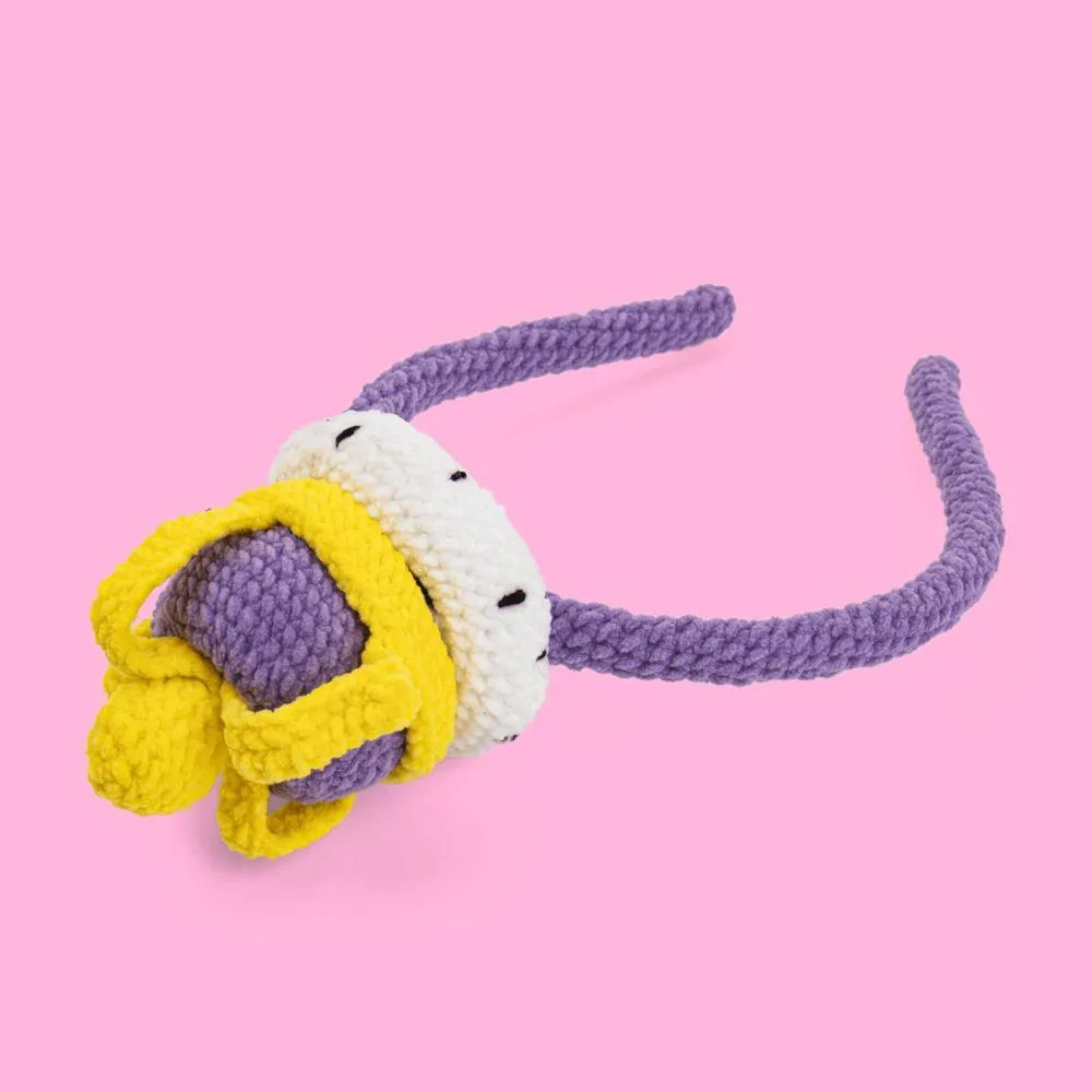 Elegant Crown Headband Crochet Kit