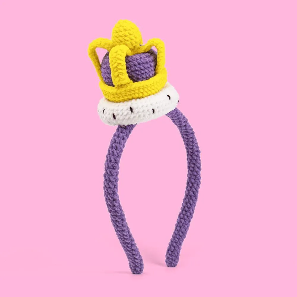 Elegant Crown Headband Crochet Kit