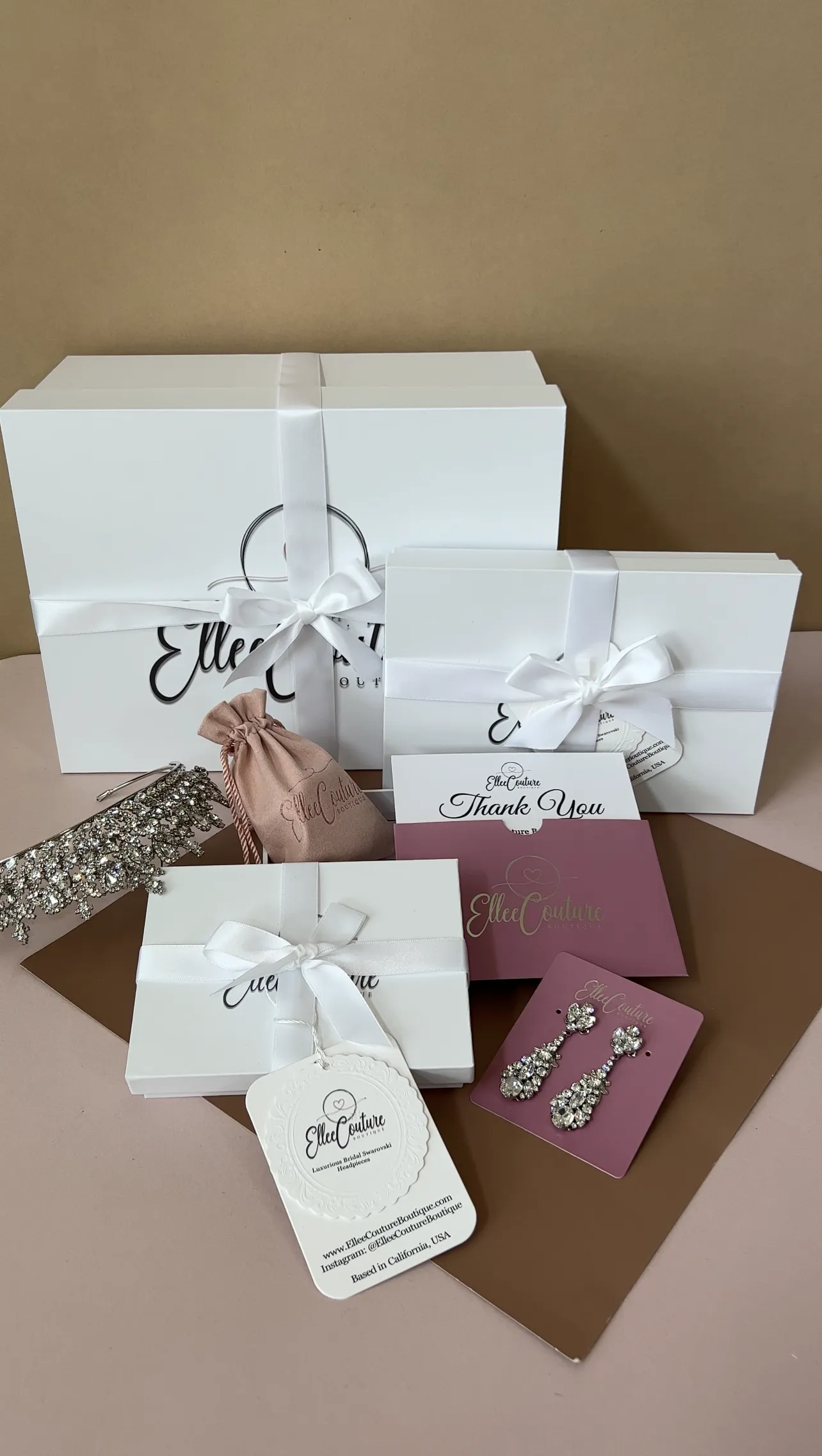 Ellee Real Bride Adorned with RENEE Queen Swarovski Luxurious Bridal Tiara