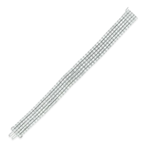 Emerald cut Diamond Bracelet